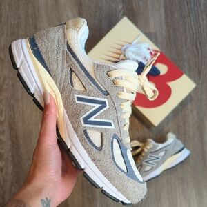 New Balance 990v4 Made In USA (2023)- Grey/Navy - Men's 6/Women's 7.5